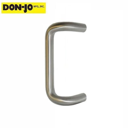 Don-Jo Don-Jo: Offset Door Round Pull 8" CTC Satin Aluminum DNJ-1150-628